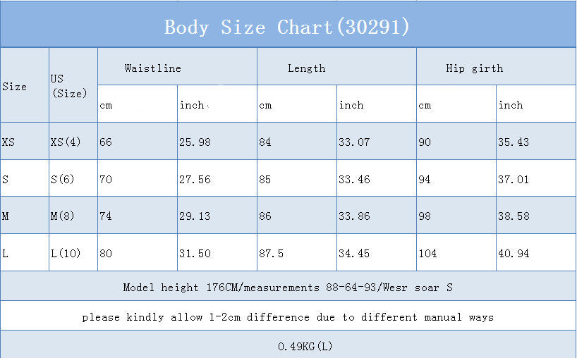 High Waist A-line denim