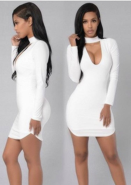 Bursting, V collar, cocktail dress