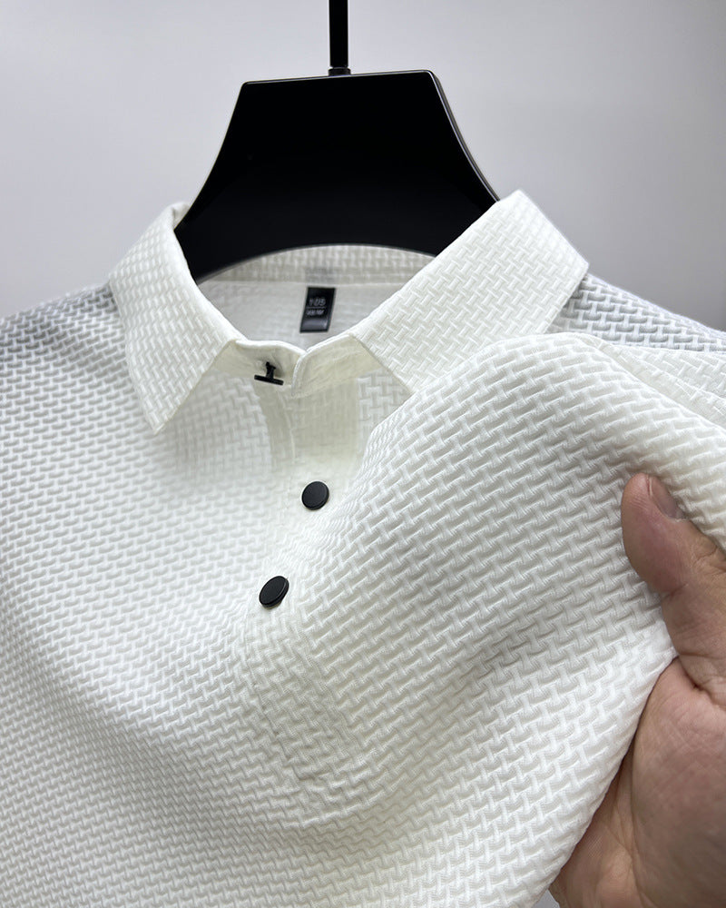 Mesh Silk Short Sleeve T-shirt
