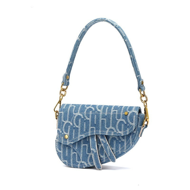 Denim Blue Crossbody Bag