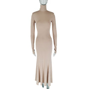 Skinny Backless Evening Dress