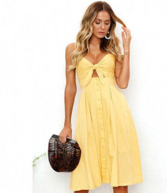 Sleeveless, Backless Strap, Long Close-fitting Sheath
