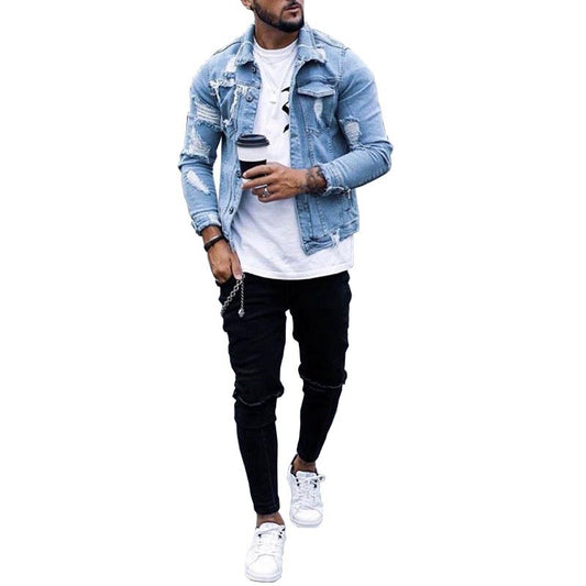 Hip-Hop Fit Denim Jacket
