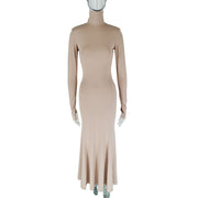 Skinny Backless Evening Dress