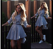 Sexy long sleeved mini dress