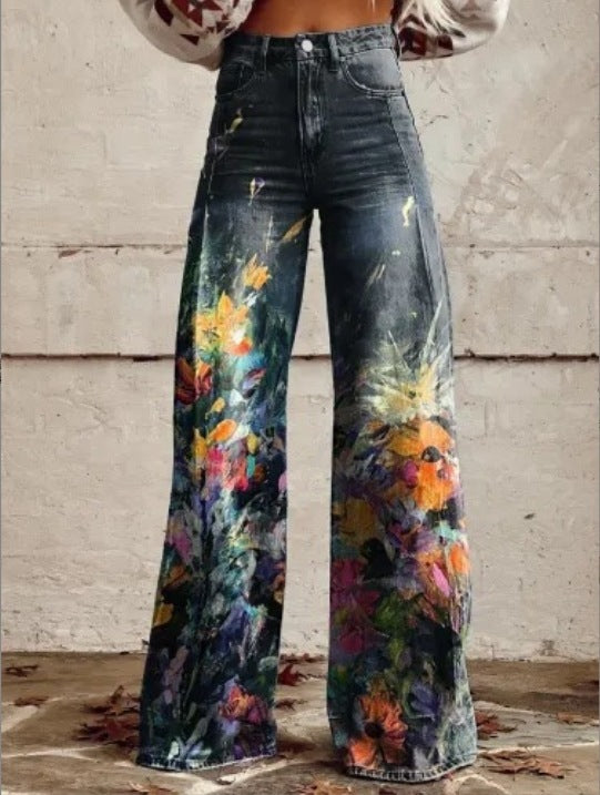Women's Denim Casual Pants