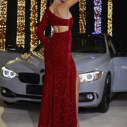 Sexy Sequined Backless Dress