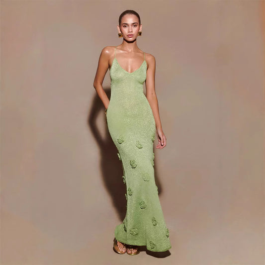 Hand-Crocheted Sequin Dress