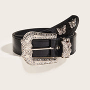 Unisex  Retro Butterfly Drill  Belt