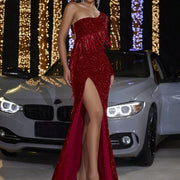 Sexy Sequined Backless Dress