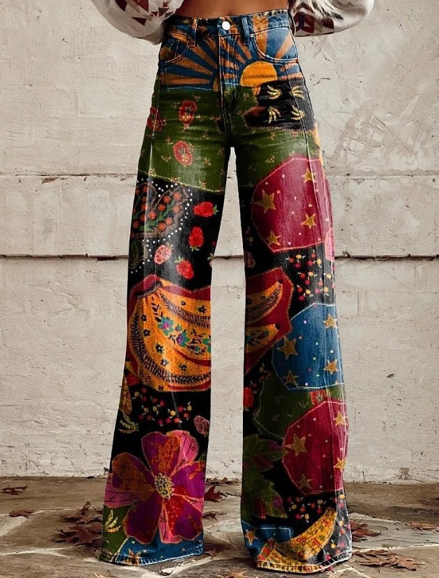 Women's Denim Casual Pants