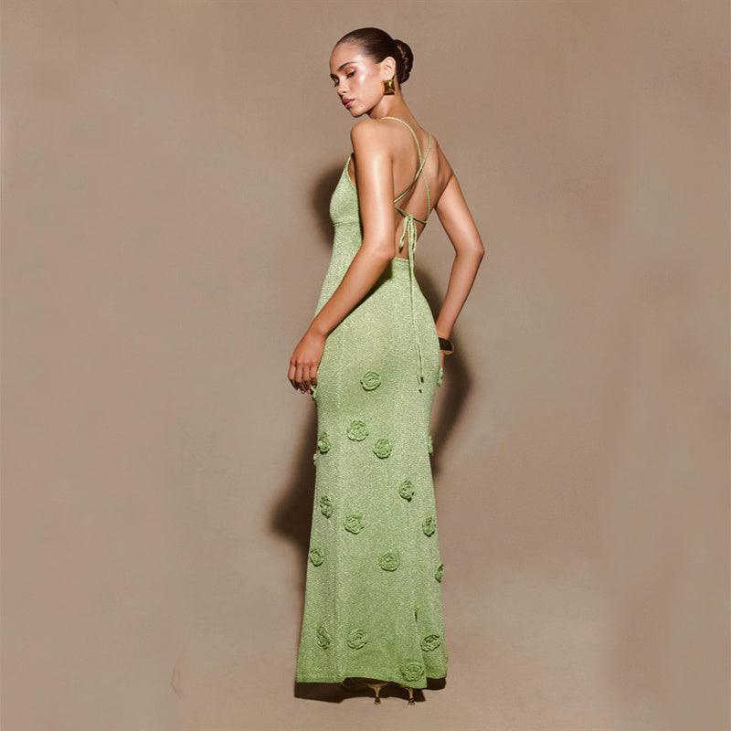 Hand-Crocheted Sequin Dress