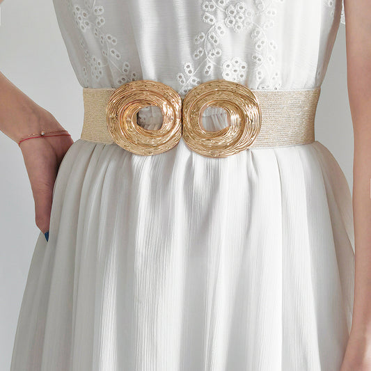 Metal Circle Hollow Belt