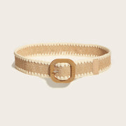 Wooden Buckle Elastic Belt