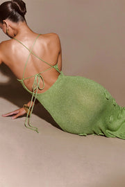 Hand-Crocheted Sequin Dress