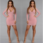 Bursting, V collar, cocktail dress