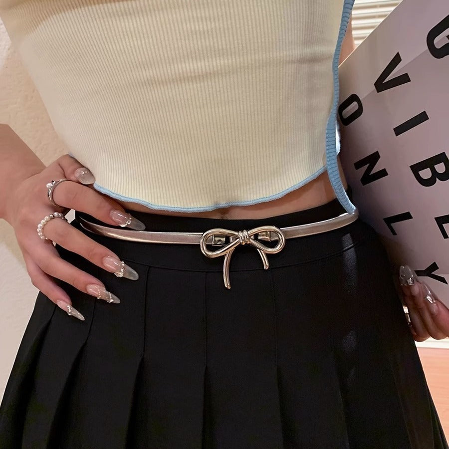Bow-Metal Elastic Waist Chain