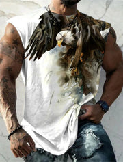 Men Printed Sleeveless T Shirt