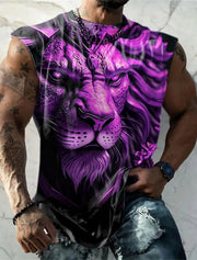 Men Printed Sleeveless T Shirt