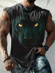 Men Printed Sleeveless T Shirt