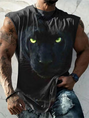 Men Printed Sleeveless T Shirt