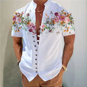 Men's Floral Print Shirt