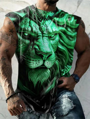 Men Printed Sleeveless T Shirt