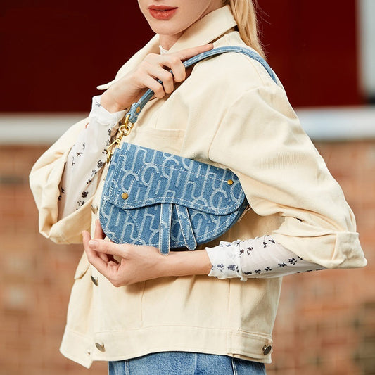 Denim Blue Crossbody Bag