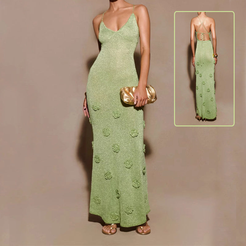 Hand-Crocheted Sequin Dress