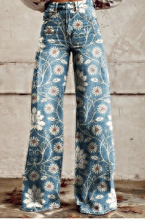 Women's Denim Casual Pants