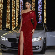 Sexy Sequined Backless Dress