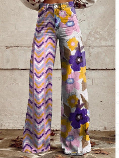 Women's Denim Casual Pants