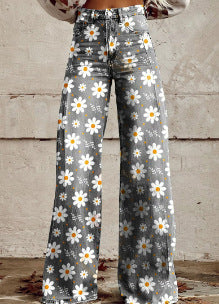 Women's Denim Casual Pants