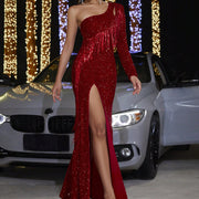 Sexy Sequined Backless Dress