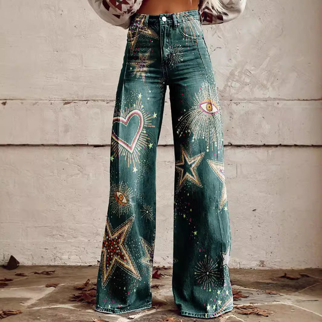 Women's Denim Casual Pants