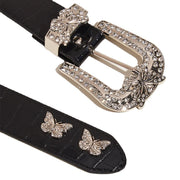 Unisex  Retro Butterfly Drill  Belt